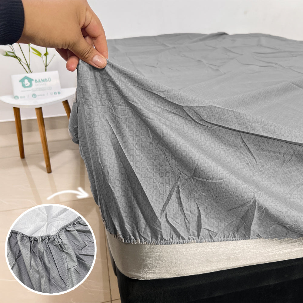 Juego de Cama Bambú Verano con Cubrecama en Alto Relive Okona