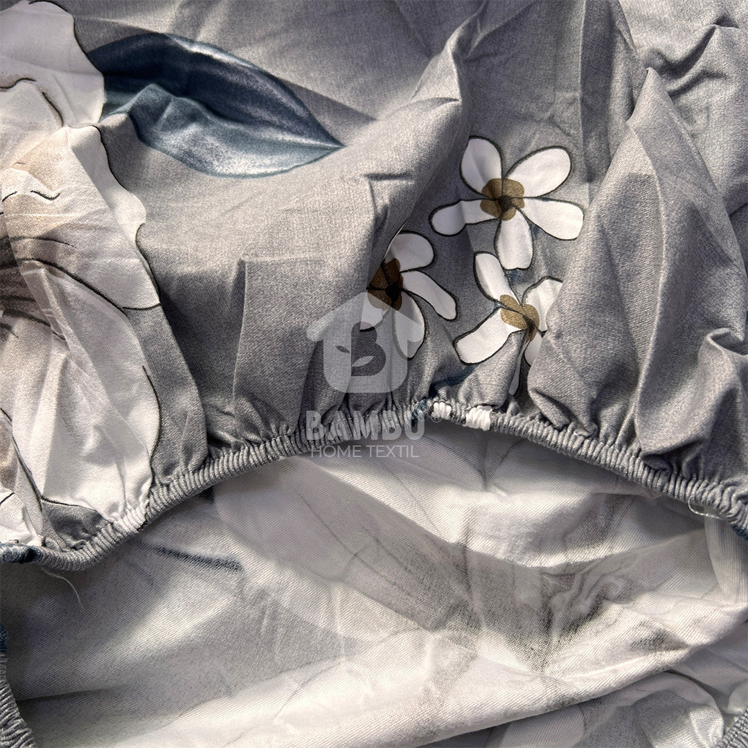 Juego de Sábana Estampada Moschata Gris