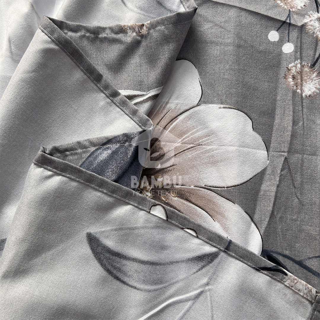 Juego de Sábana Estampada Moschata Gris
