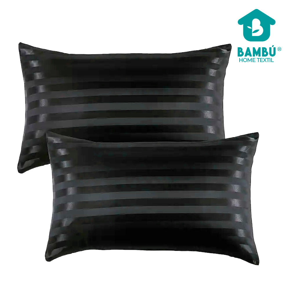 Set x2 de Fundas de Almohada de Fibra de Bambú