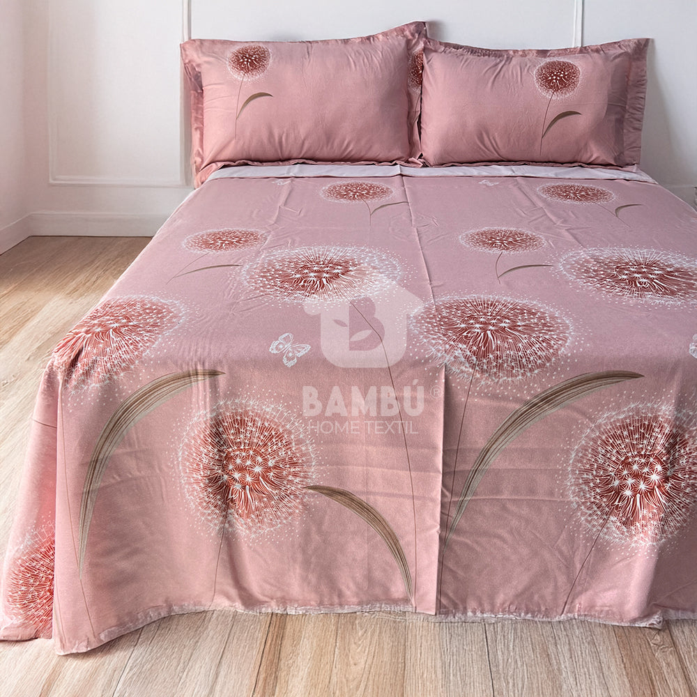 Juego de Sábana Estampada Encantada Rosa
