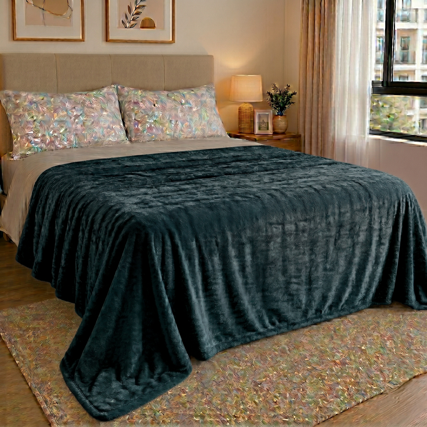 Manta Bubble Soft - 200x220 cm. - Extra Suave y Abrigadora