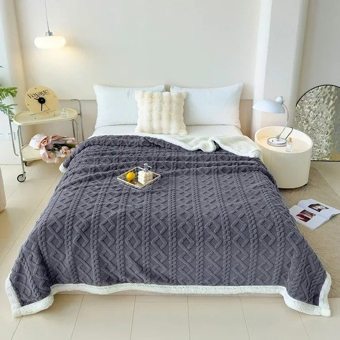 Frazada Sherpa Jacquard