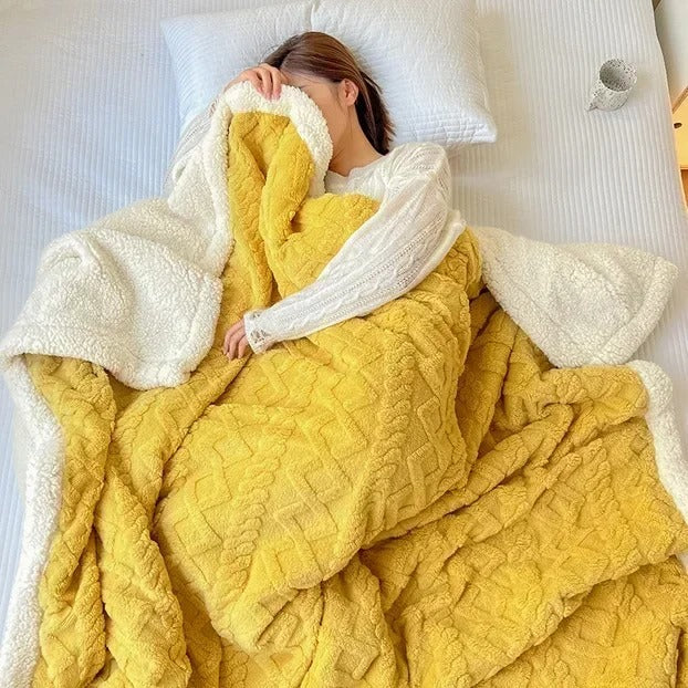 Frazada Sherpa Jacquard