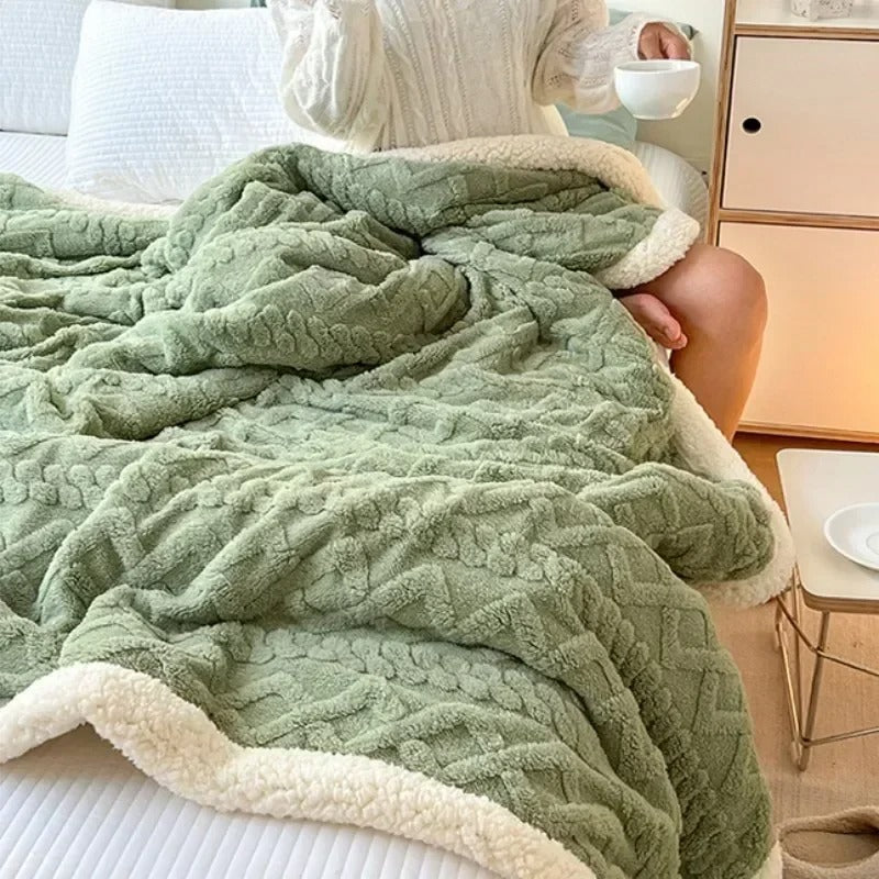 Frazada Sherpa Jacquard
