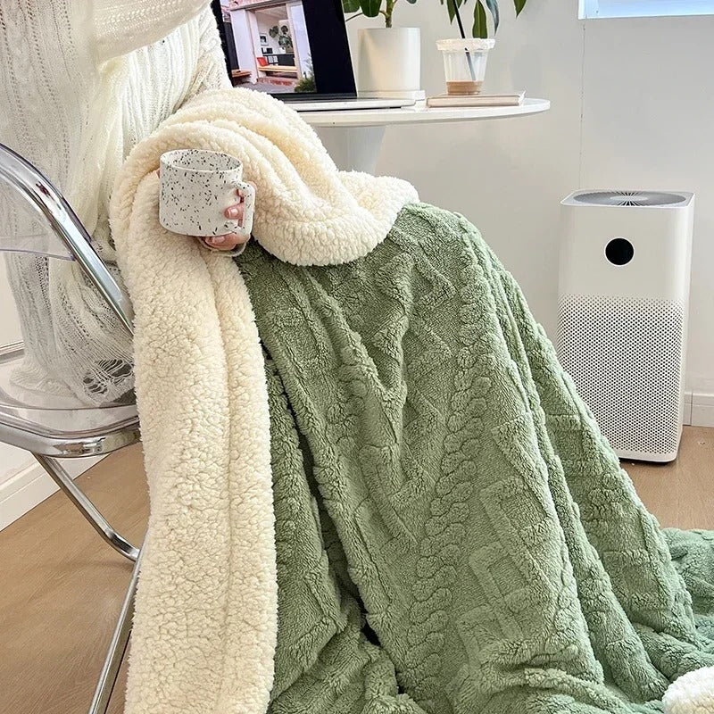Frazada Sherpa Jacquard