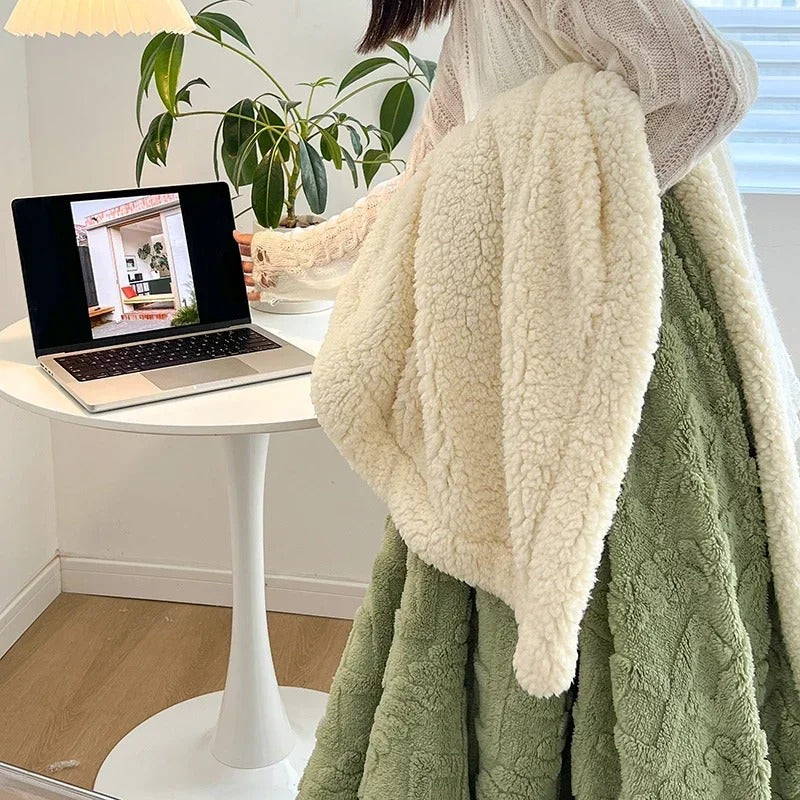 Frazada Sherpa Jacquard