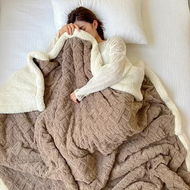 Frazada Sherpa Jacquard