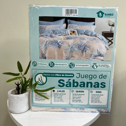 Juego de Sábana Estampada Hortencia