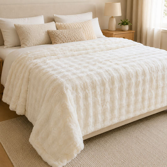 Manta Bubble Soft - 200x220 cm. - Extra Suave y Abrigadora