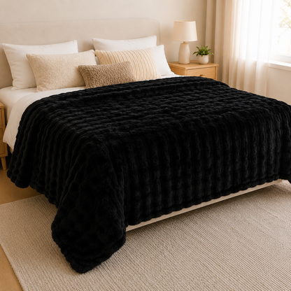 Manta Bubble Soft - 200x220 cm. - Extra Suave y Abrigadora