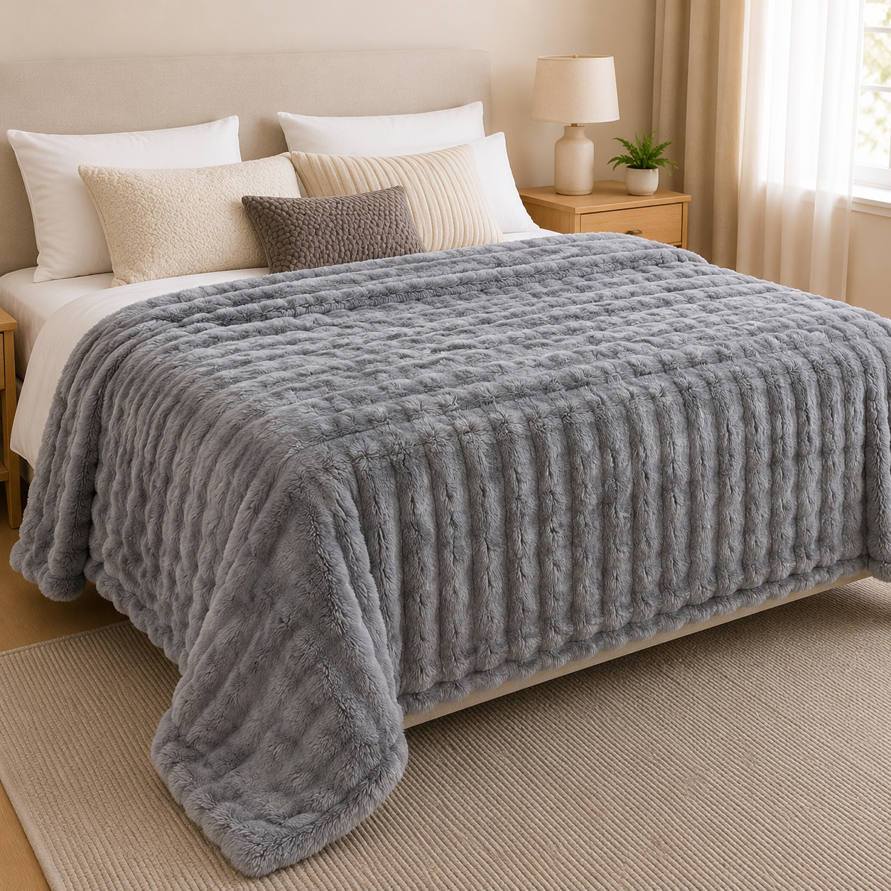 Manta Bubble Soft - 200x220 cm. - Extra Suave y Abrigadora