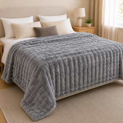 Manta Bubble Soft - 200x220 cm. - Extra Suave y Abrigadora