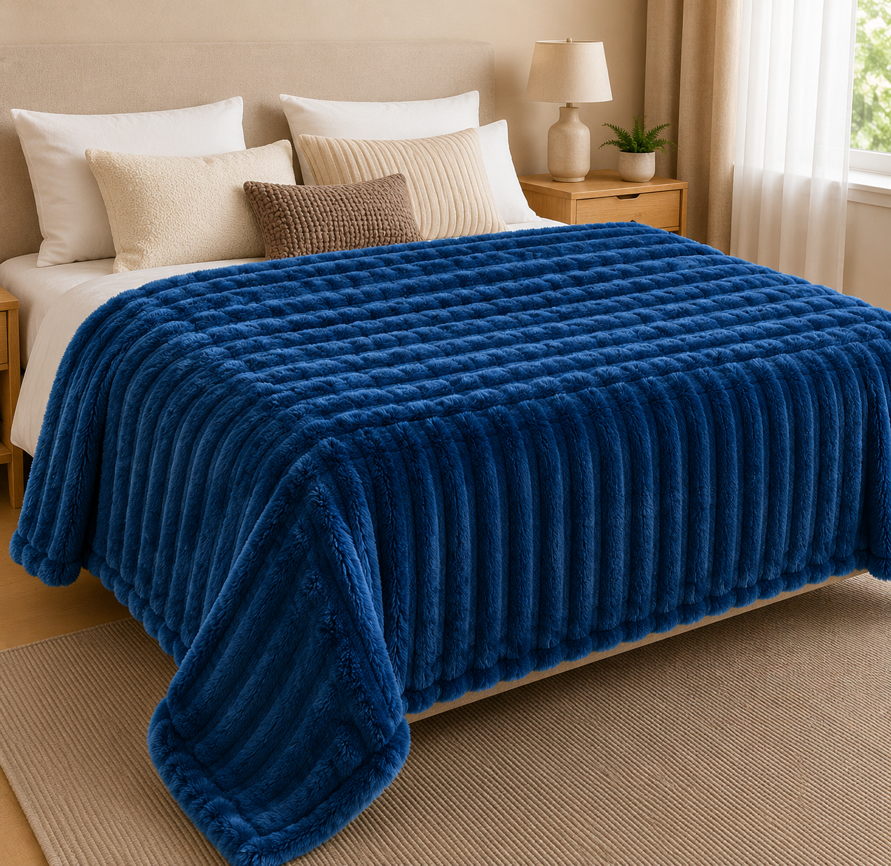 Manta Bubble Soft - 200x220 cm. - Extra Suave y Abrigadora