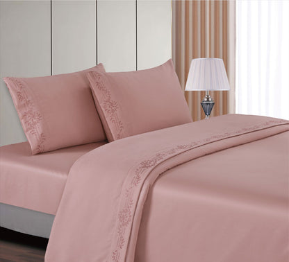 Juego de Sábanas Bambú Bordadas Termorregulables