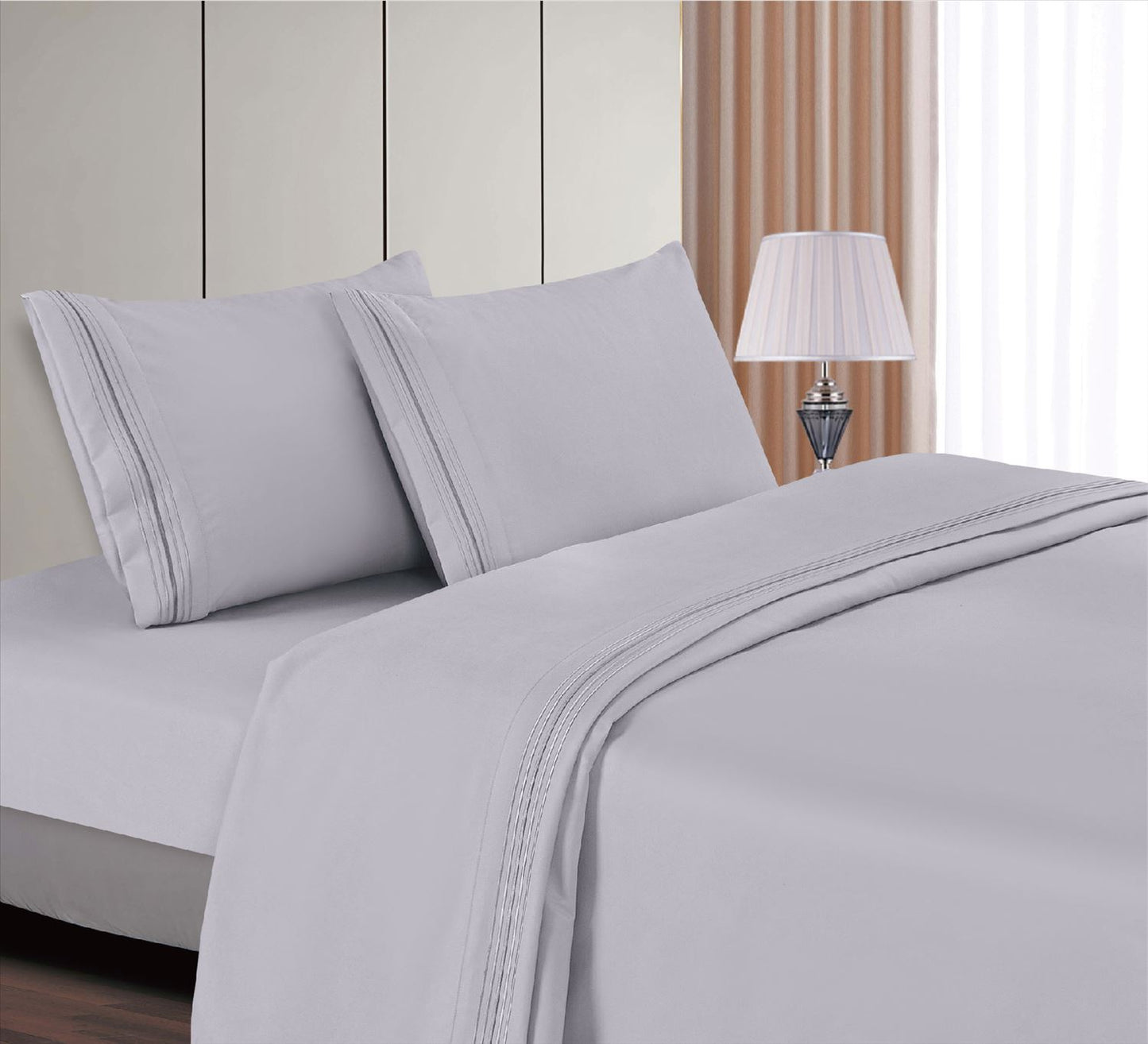 Juego de Sábanas Bambú Bordadas Termorregulables