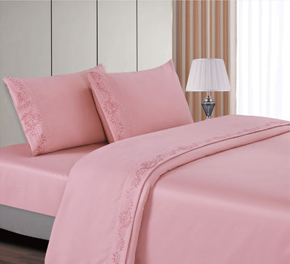 Juego de Sábanas Bambú Bordadas Termorregulables