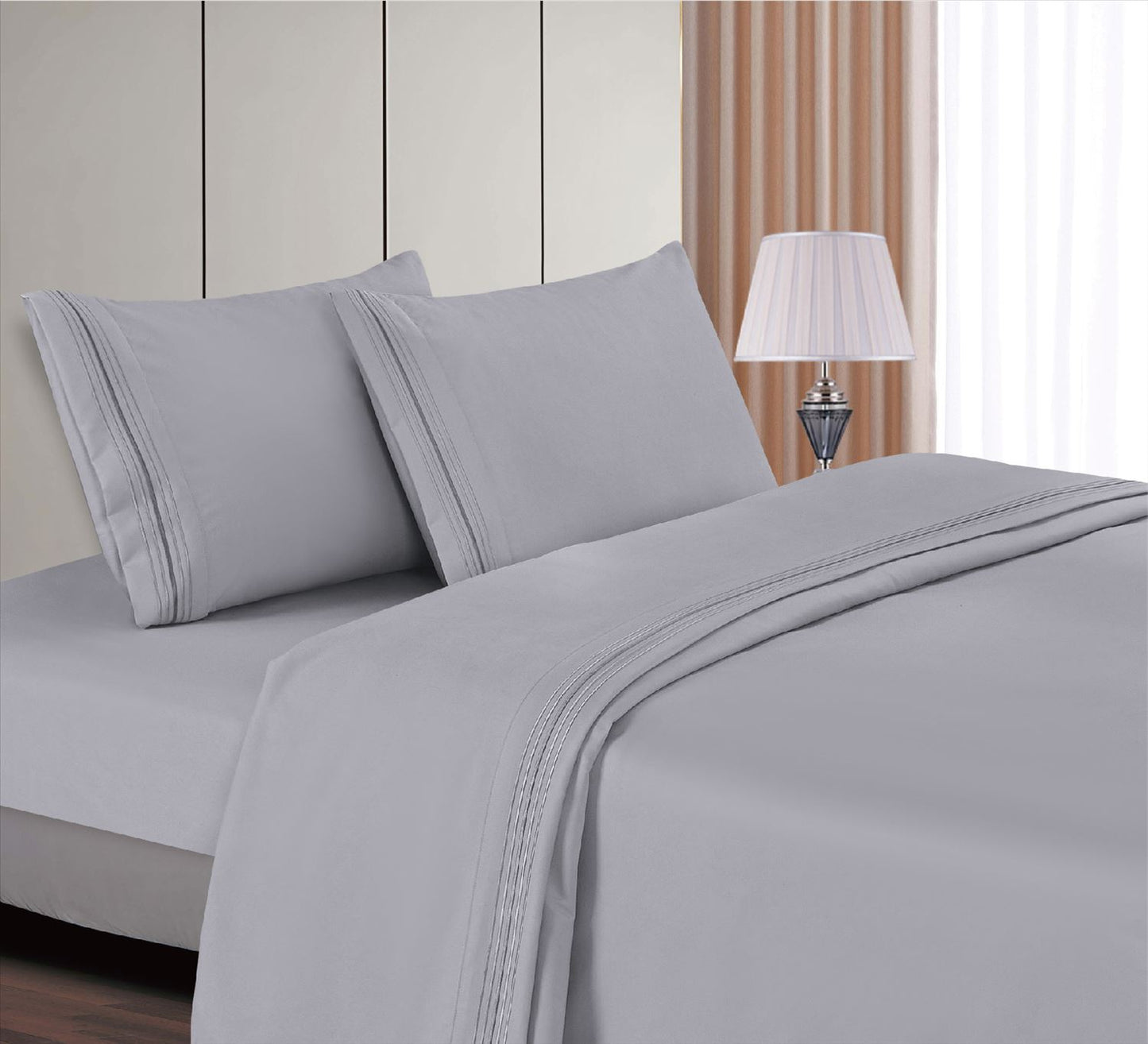 Juego de Sábanas Bambú Bordadas Termorregulables