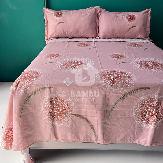 Juego de Sábana Estampada Encantada Rosa