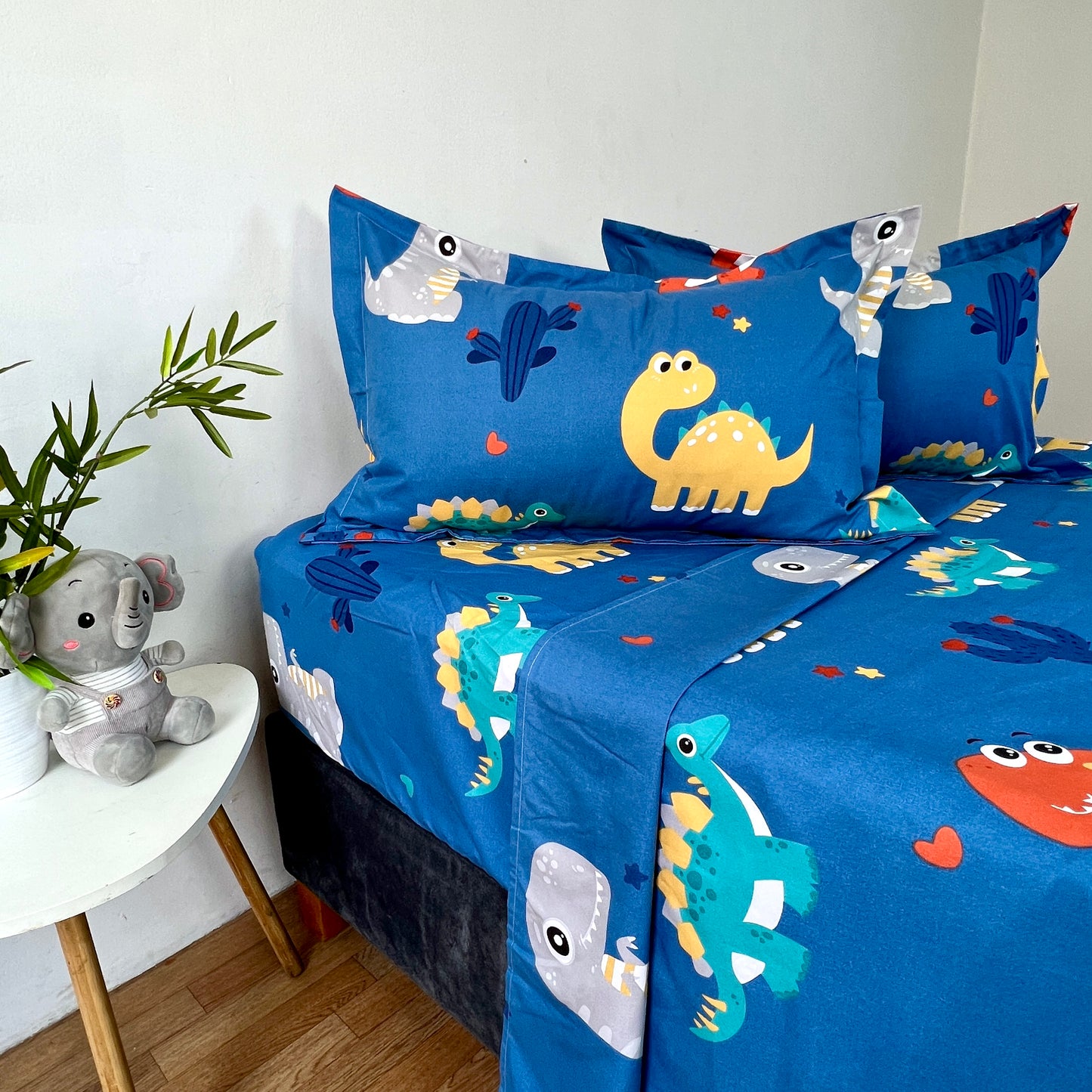 Juego de Sabanas Kids Estampada Blue Dino