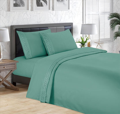 Juego de Sábanas Bambú Bordadas Termorregulables