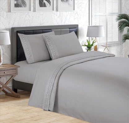 Juego de Sábanas Bambú Bordadas Termorregulables