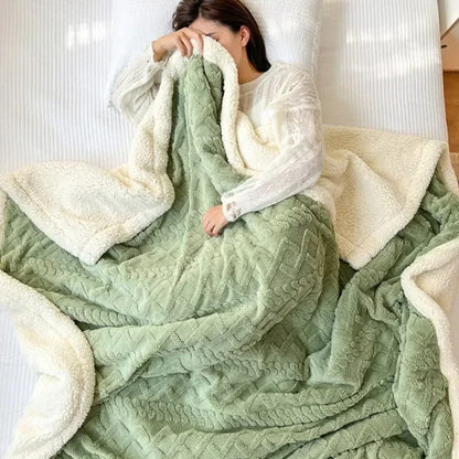 Frazada Sherpa Jacquard