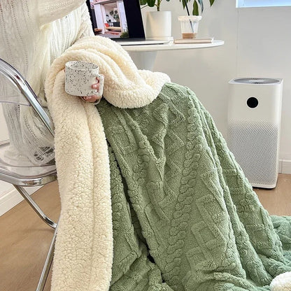 Frazada Sherpa Jacquard