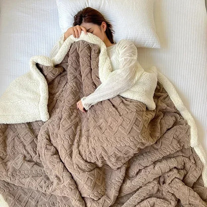 Frazada Sherpa Jacquard