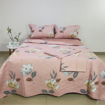 Juego de Cama Bambú Verano con Cubrecama en Alto Relieve Feruza